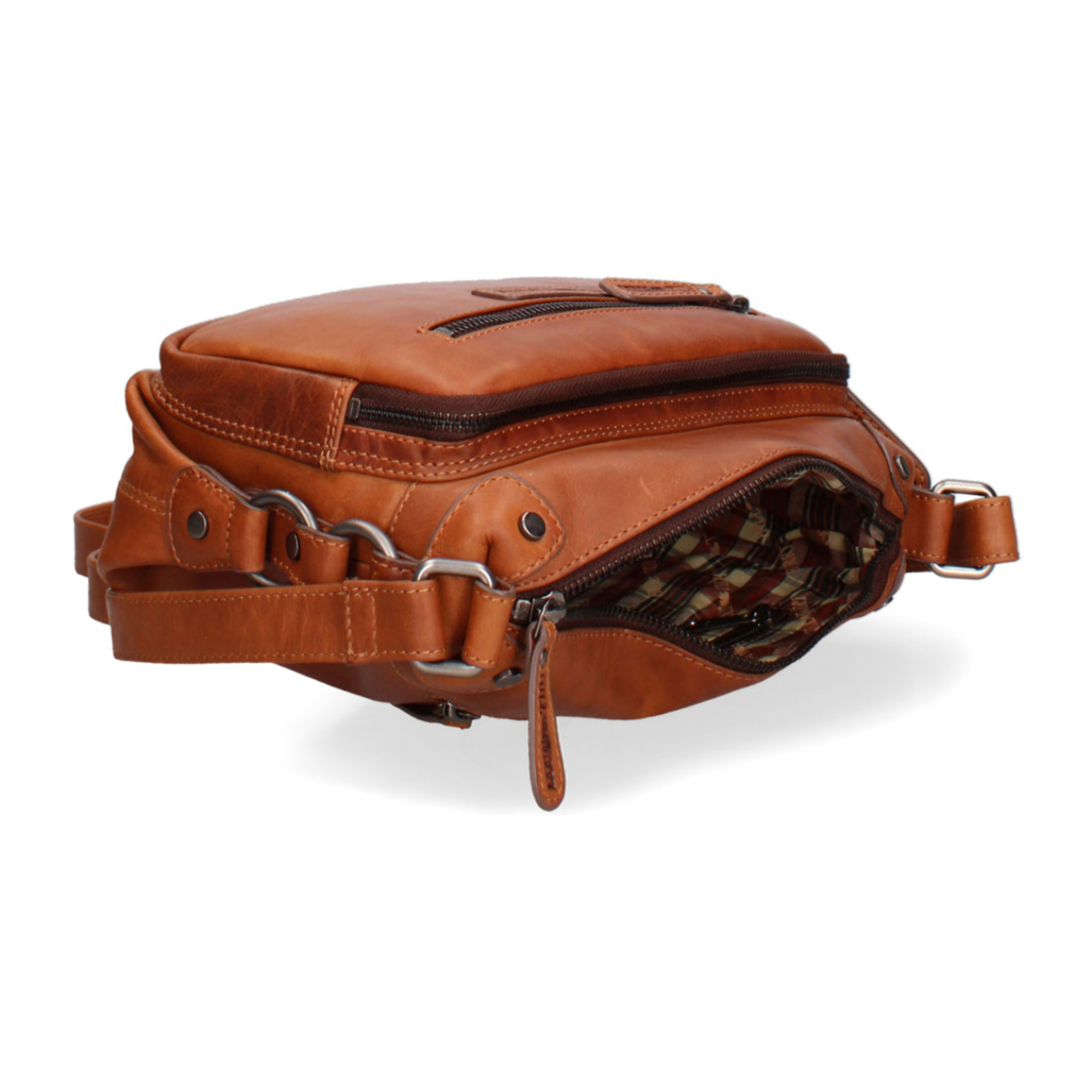 Borsa a tracolla  da uomo In Vera pelle Made in Italy 26x19x10 cm