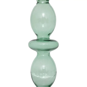 Chandelier - verre - vert - H19 cm