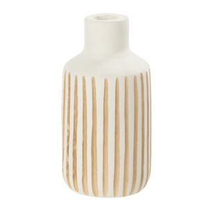J-Line vase Ying - bois - blanc - small - 33 cm de hauteur
