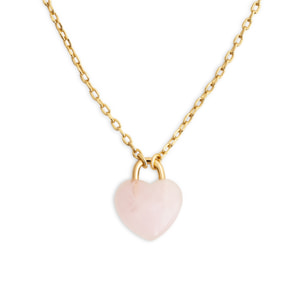 Collier Sweet Heart Stone Plaqué Or