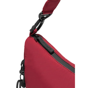 Bolso Cruzado Round Nylon Rojo