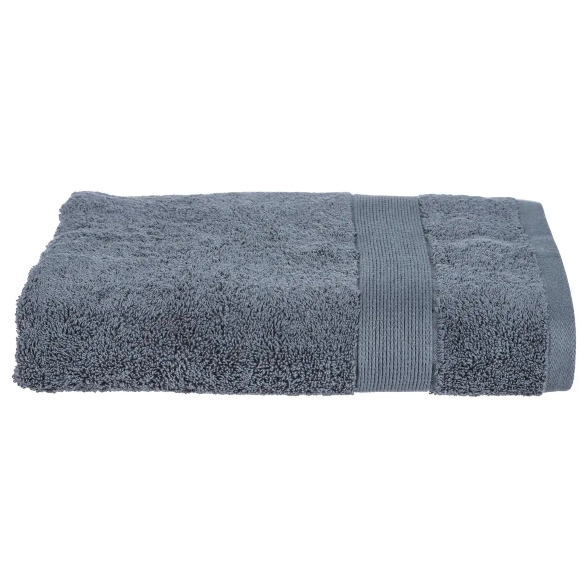 Drap de douche "Essentiel" - coton 450 gr/m² - gris anthracite 70x130 cm