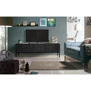 Mueble tv - madera de mango y hierro