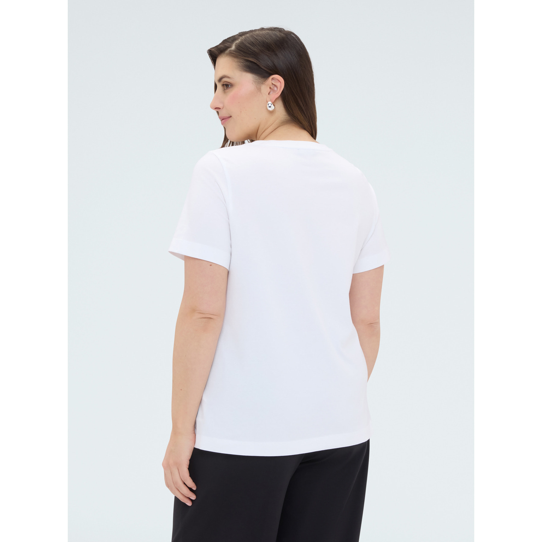 Fiorella Rubino - Camiseta de algodón con estampado de gato - Blanco