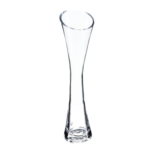 Soliflore verre transparent H30cm