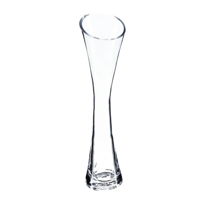 Soliflore verre transparent H30cm