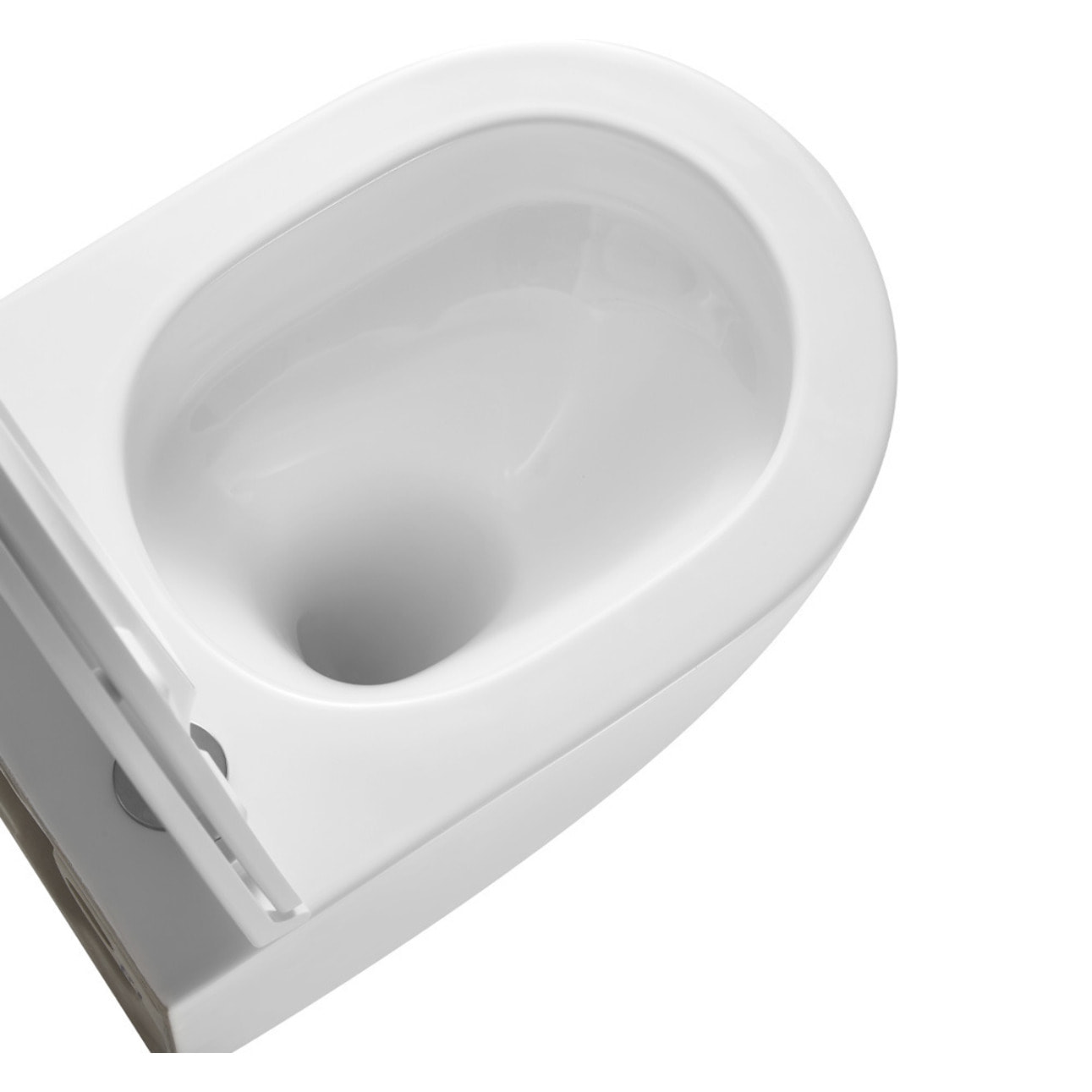 WC suspendu sans bride Tornado Quiet et fixations invisibles, abattant frein de chute (SAT67010RTORP)