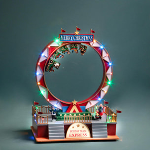 Mont.russe con santa movimento+luci+musica - Pezzi 1 - ALTRO - Bianchi Dino SpA