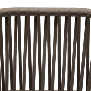 Lot de 2 fauteuils de jardin Oriengo café