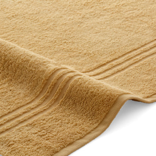 Set 2 toallas ducha + 2 toallas lavabo ocre-cofee premium