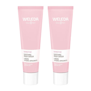 WELEDA - Duo Crème Hydra-apaisante Sensitive - Apaise et protège - Sans parfum - Certifié Natrue** - Tube 30 ml x 2