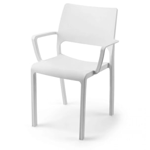 Pack 4 sillas de exterior Ocean Blanco