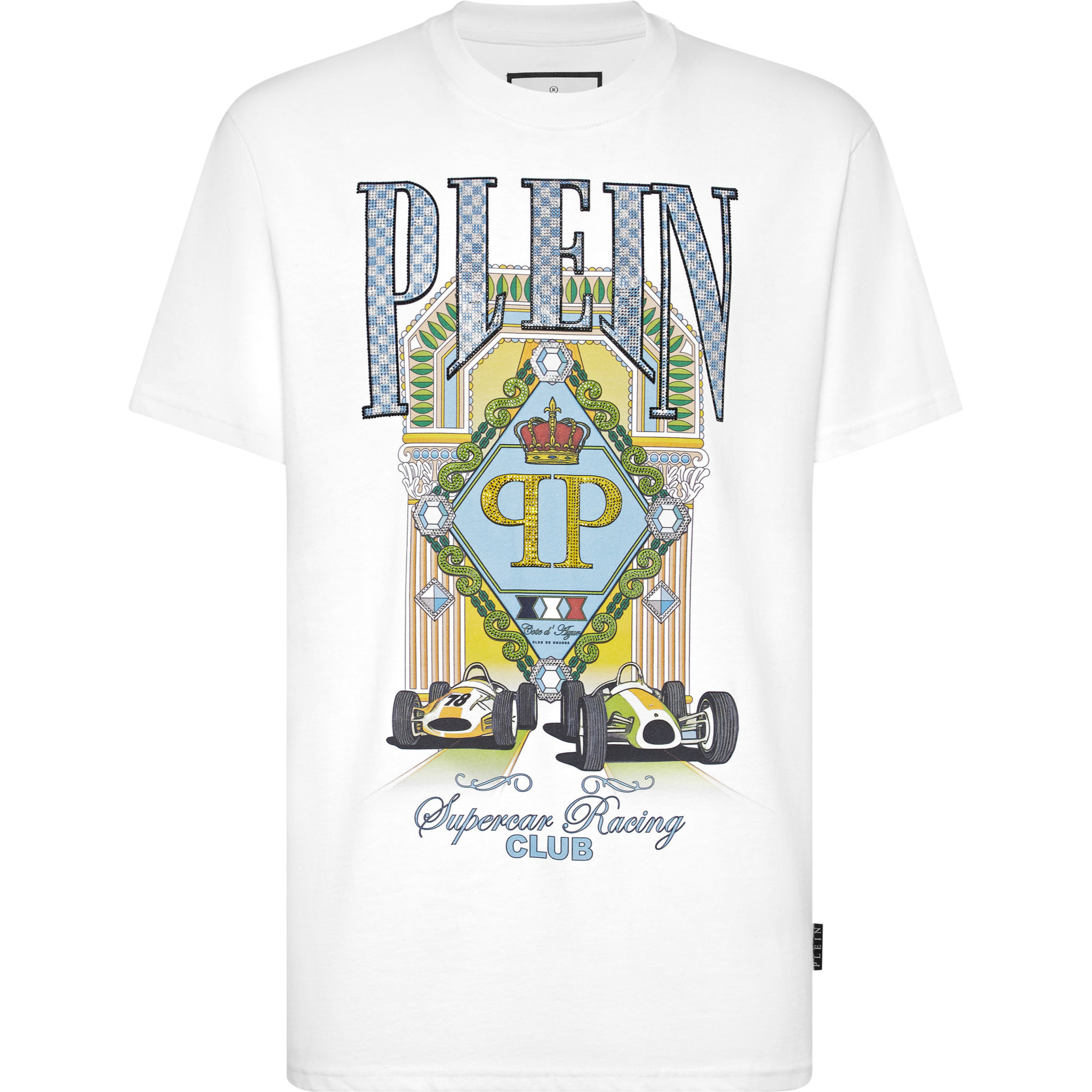 PHILIPP PLEIN T-Shirt Round Neck RACING