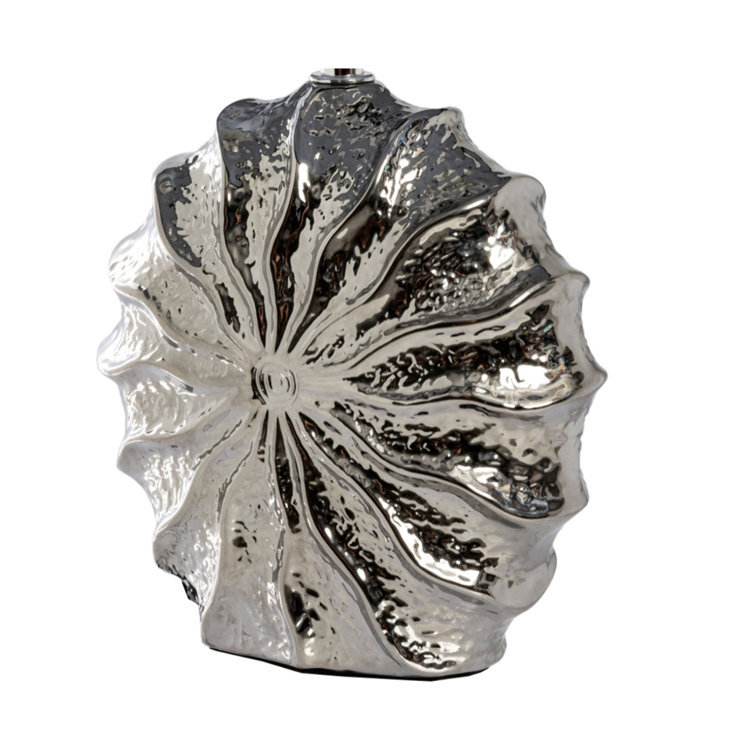 Lampada Da Tavolo Comodino Ricaricabile Accensione On/Off Modello Zante Argento Nero