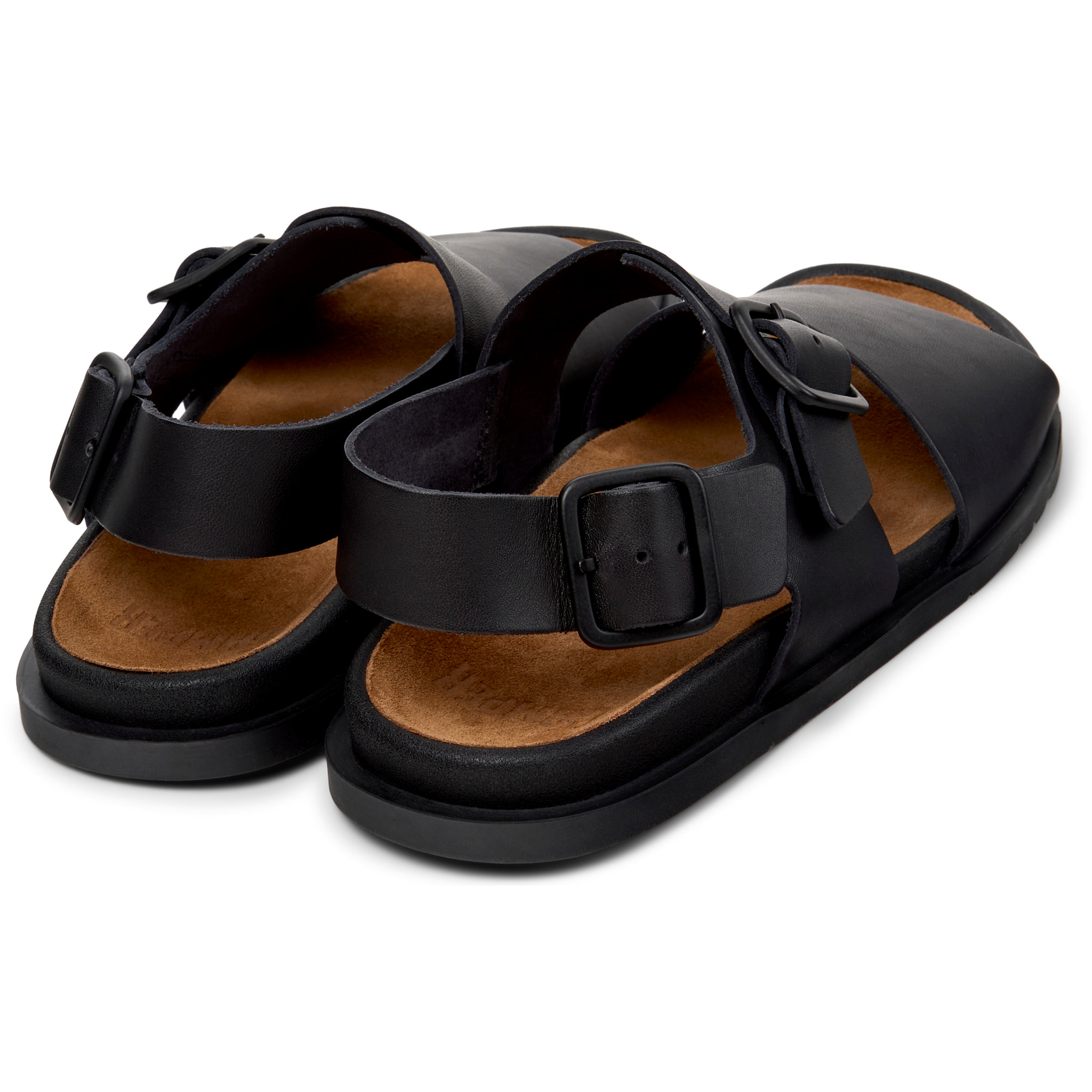 Sandalias - CAMPER Lluc Sandal - Negro - Cuero liso
