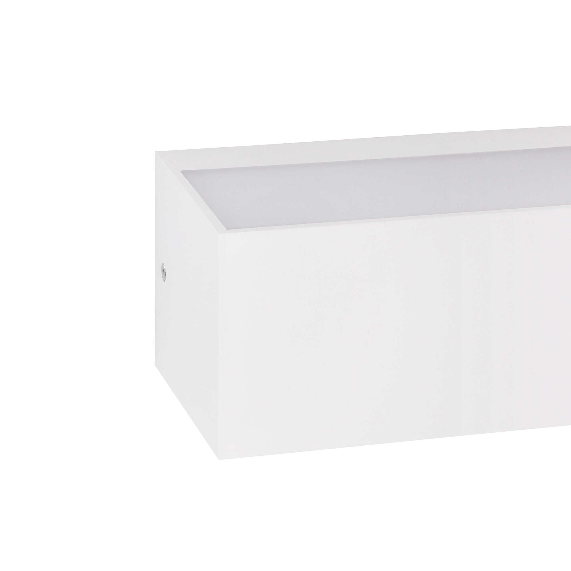 Ara big aplique exterior de empotrable de pared para bombilla E27 en color blanco