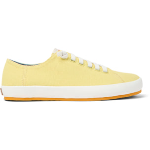 Zapatillas - CAMPER Peu Rambla Vulcanizado - Amarillo - Textil natural (algodón reciclado)