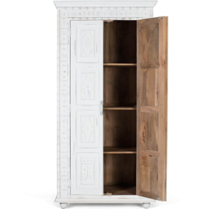 Armario de Madera de Mango 100 Cm Estilo Mediterráneo Moderno