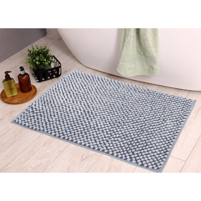 Tappeto Bagno Doccia Antiscivolo Super Assorbente Modello Dots Perla