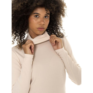 Camiseta de manga larga acanalada para mujer Leone 1947 Chic Tones