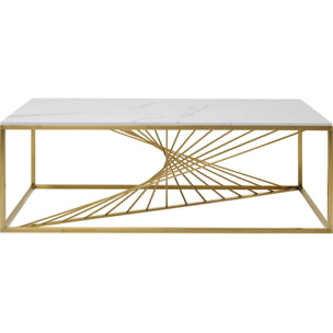 Table basse Art effet marbre 140x70cm Kare Design