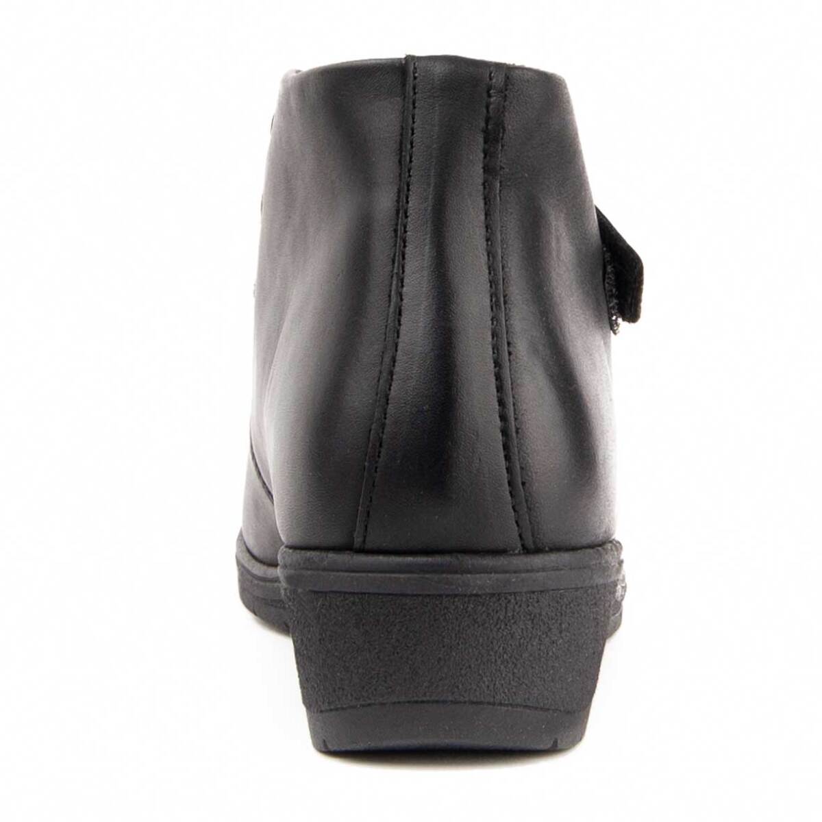 Botín De Cuña - Negro - Altura: 4 Cm