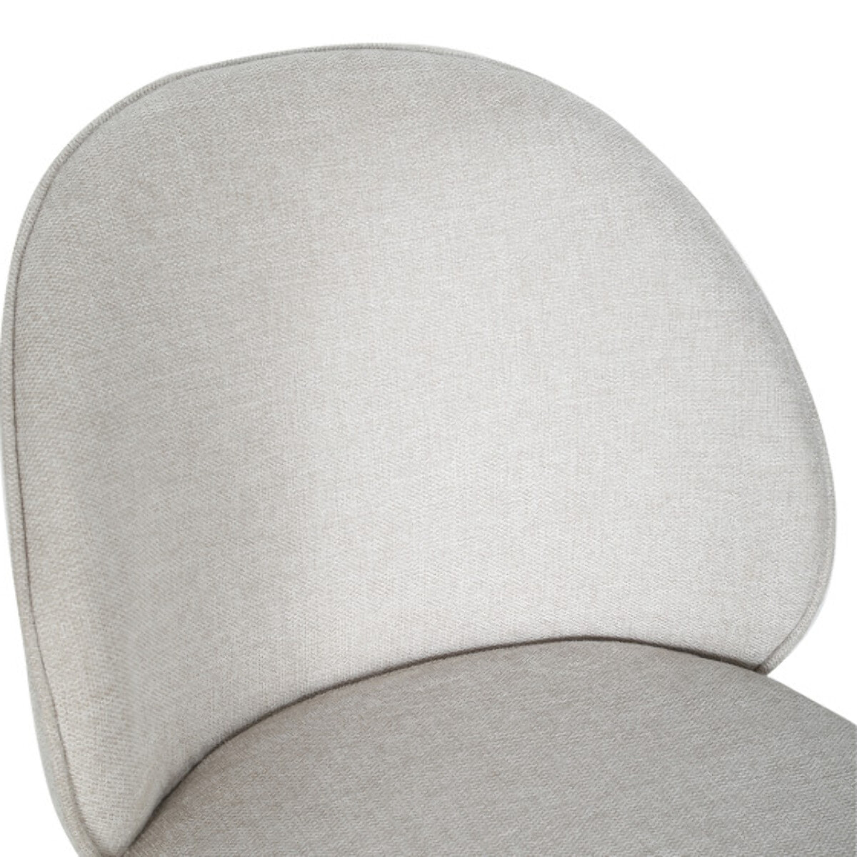 Chaise épurée en tissu avec pieds fins en métal - MARTHA