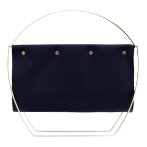 Porte-revues Noir Et Metal Dore
