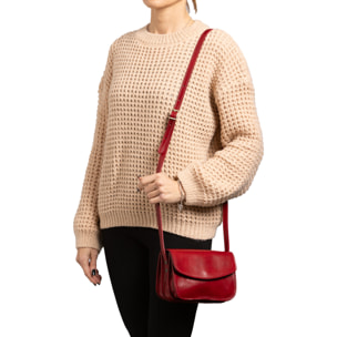 Borsa a tracolla  da donna In Vera pelle Made in Italy 19x13x9,5 cm