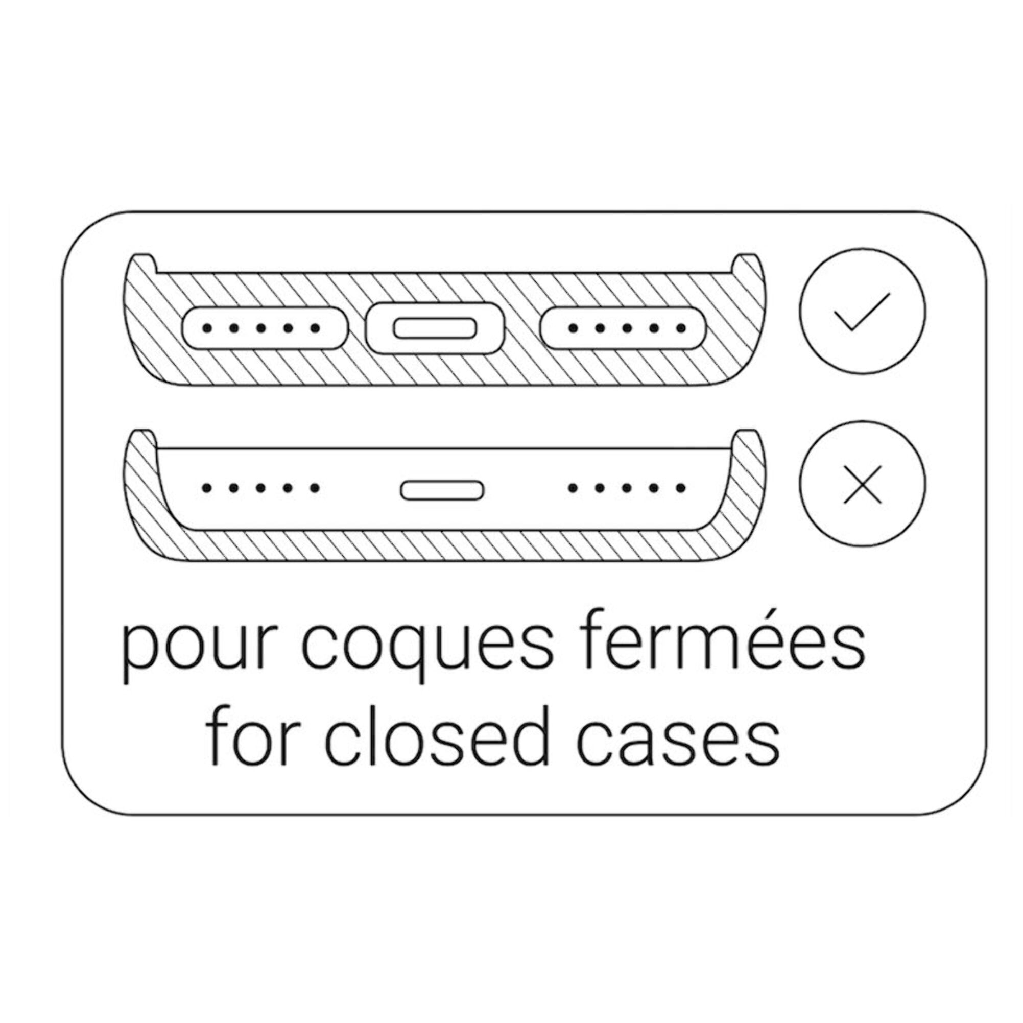 Cordon CASYX universel pour smartphone - Noir et Bois