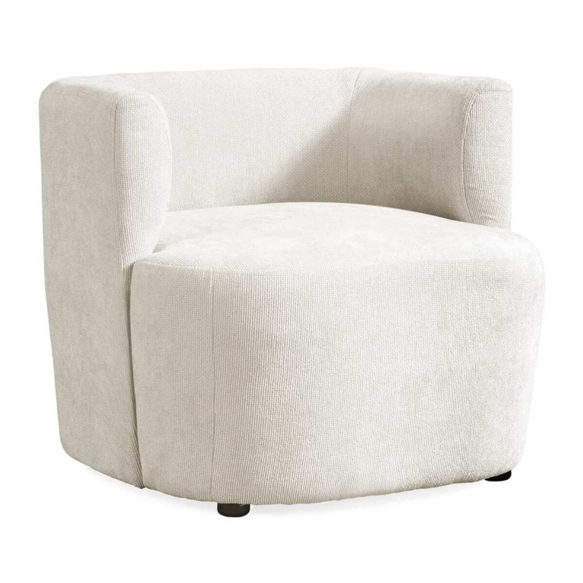 Poltrona design 75x70x68 cm in tessuto beige - Seattle