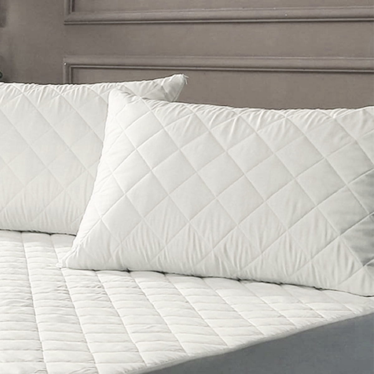 Naturals - Protector funda de Almohada - Acolchado - Impermeable - Naturals