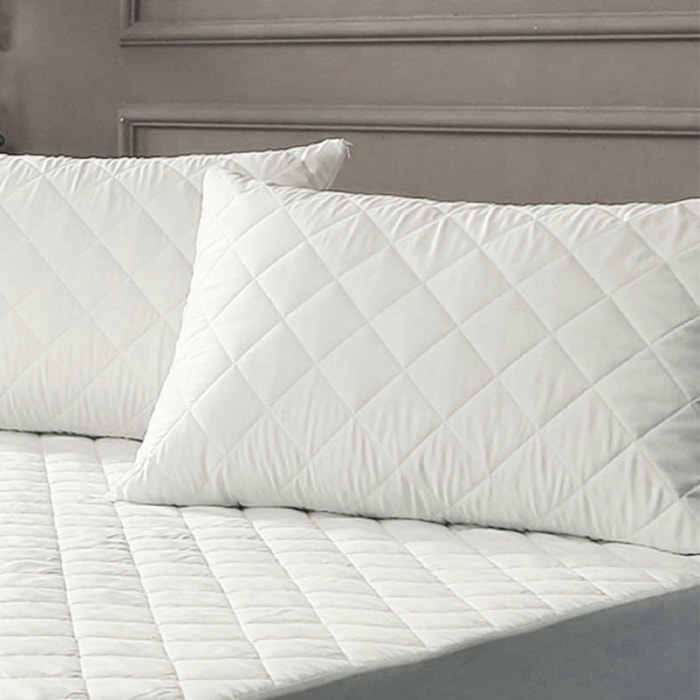 Naturals - Protector funda de Almohada - Acolchado - Impermeable - Naturals