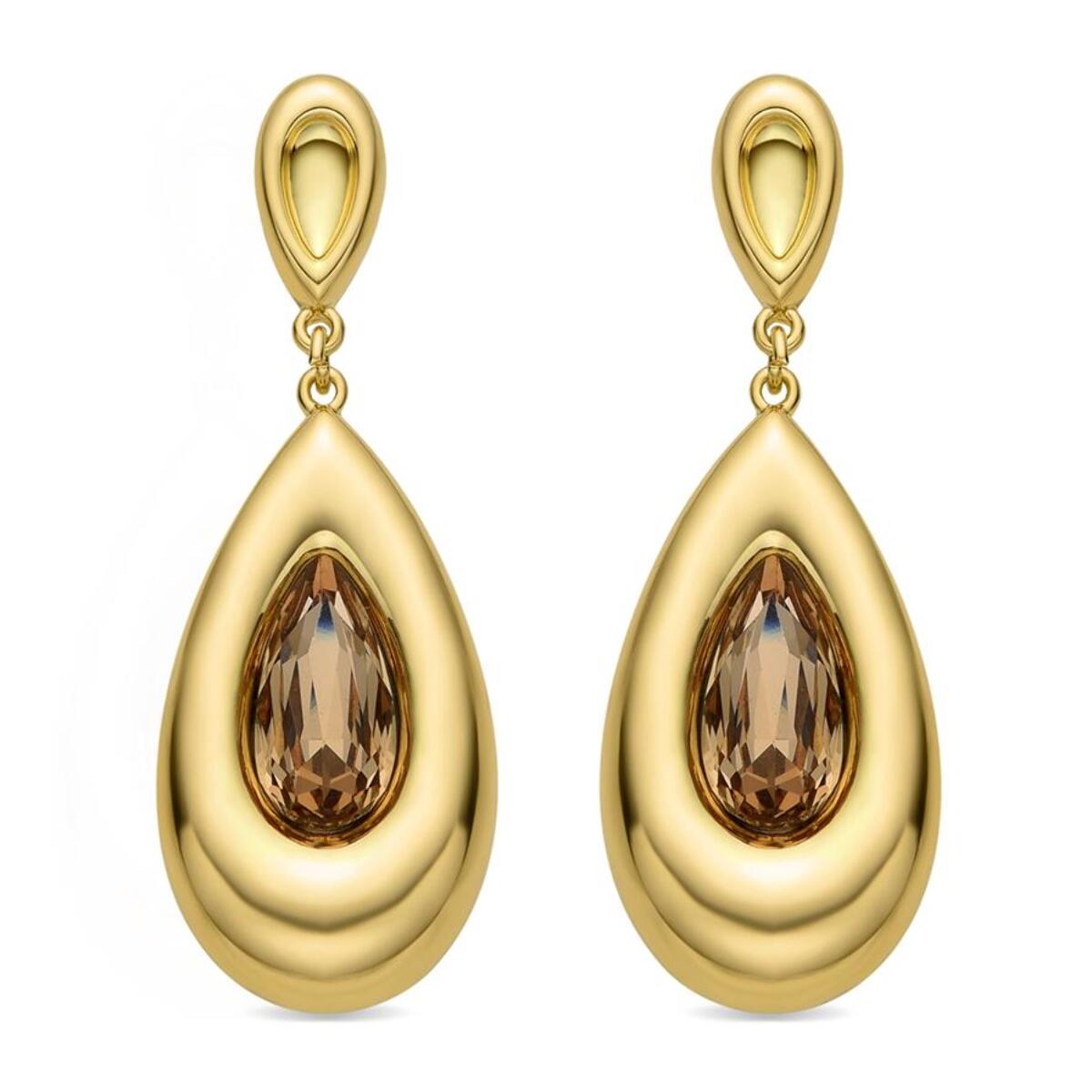 Pendientes Lux by Lux acabadoss en oro amarillo 18K