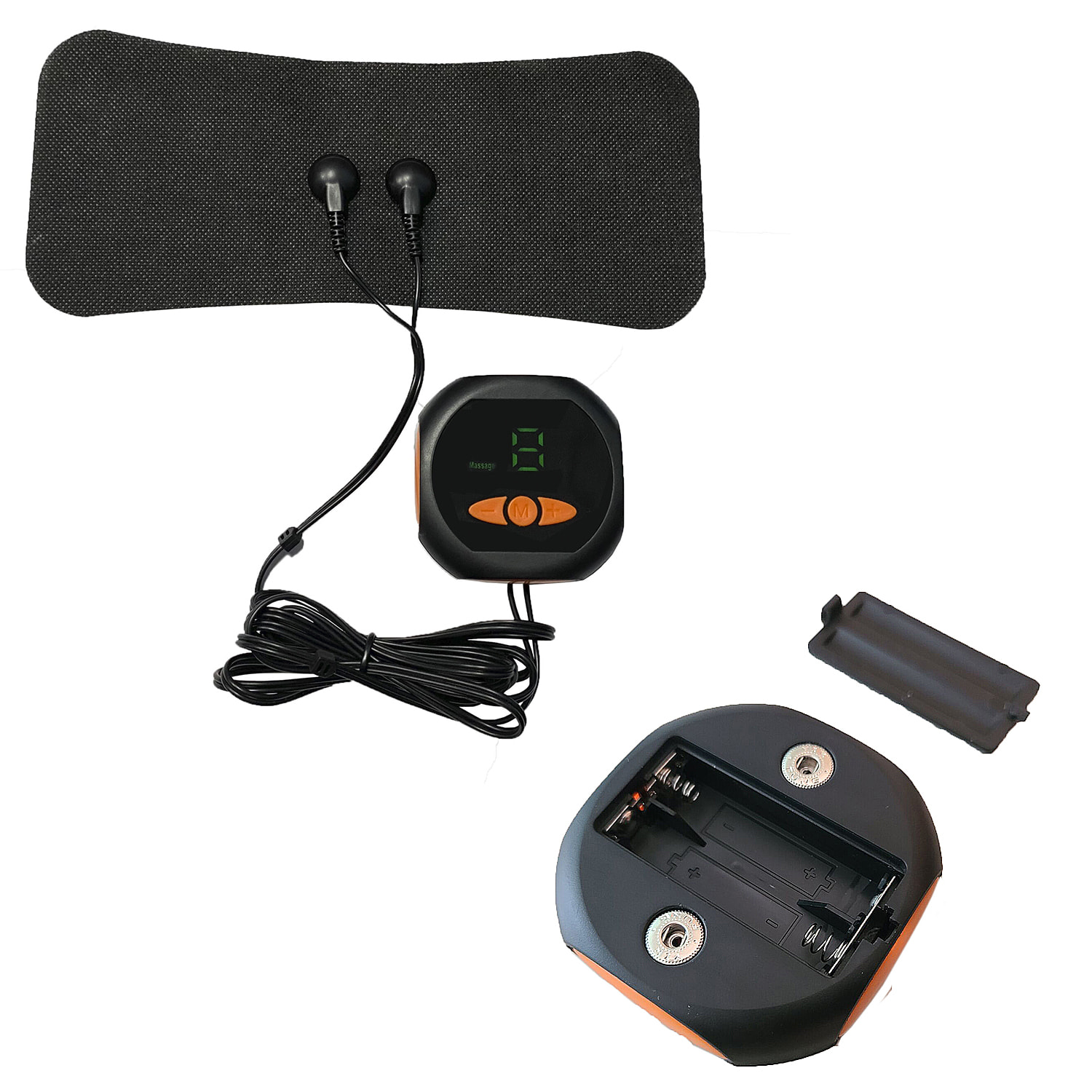 Estimulador electrónico EMS para cuello, espalda, brazo y pierna. Ayuda a aliviar el dolor muscular y la fatiga. Alimentación con pilas.