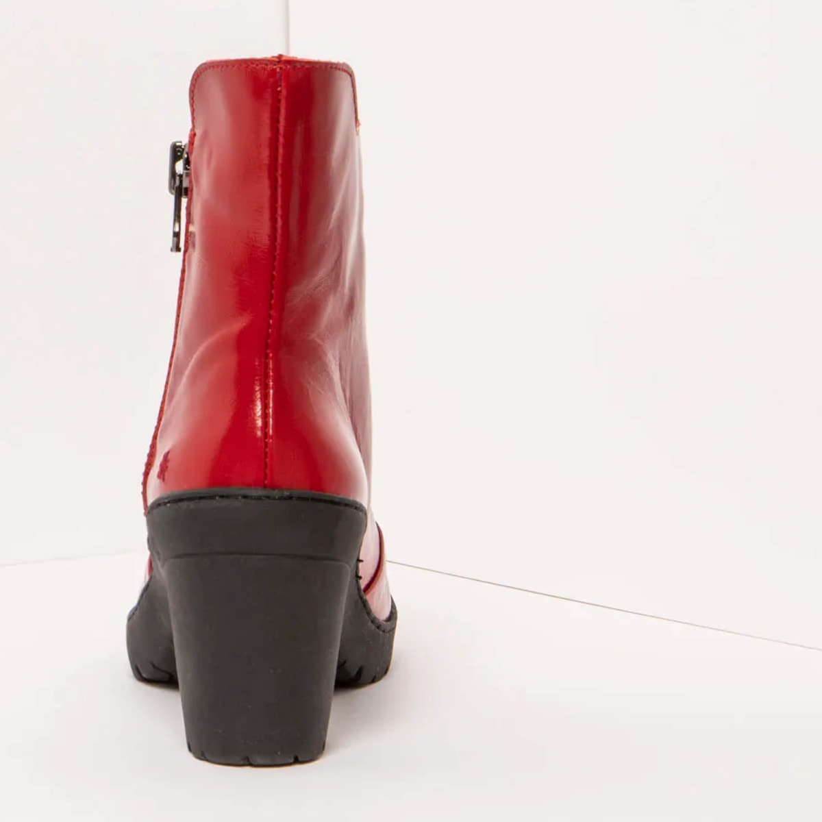 Botines con tacón 1759 NAPPA SHINNY RED/ TRAVEL color Red