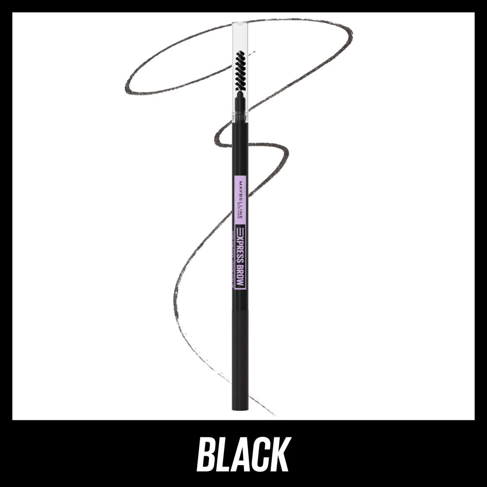 Maybelline New York Brow Ultra Slim Crayon à sourcils rétractable Black