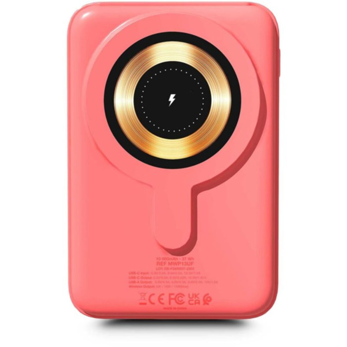 Batterie externe URBAN FACTORY 10 000 mAh MagSafe Coral