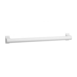 Barre de maintien droite PMR PELLET Design 40 cm aluminium époxy blanc caches résine blanc