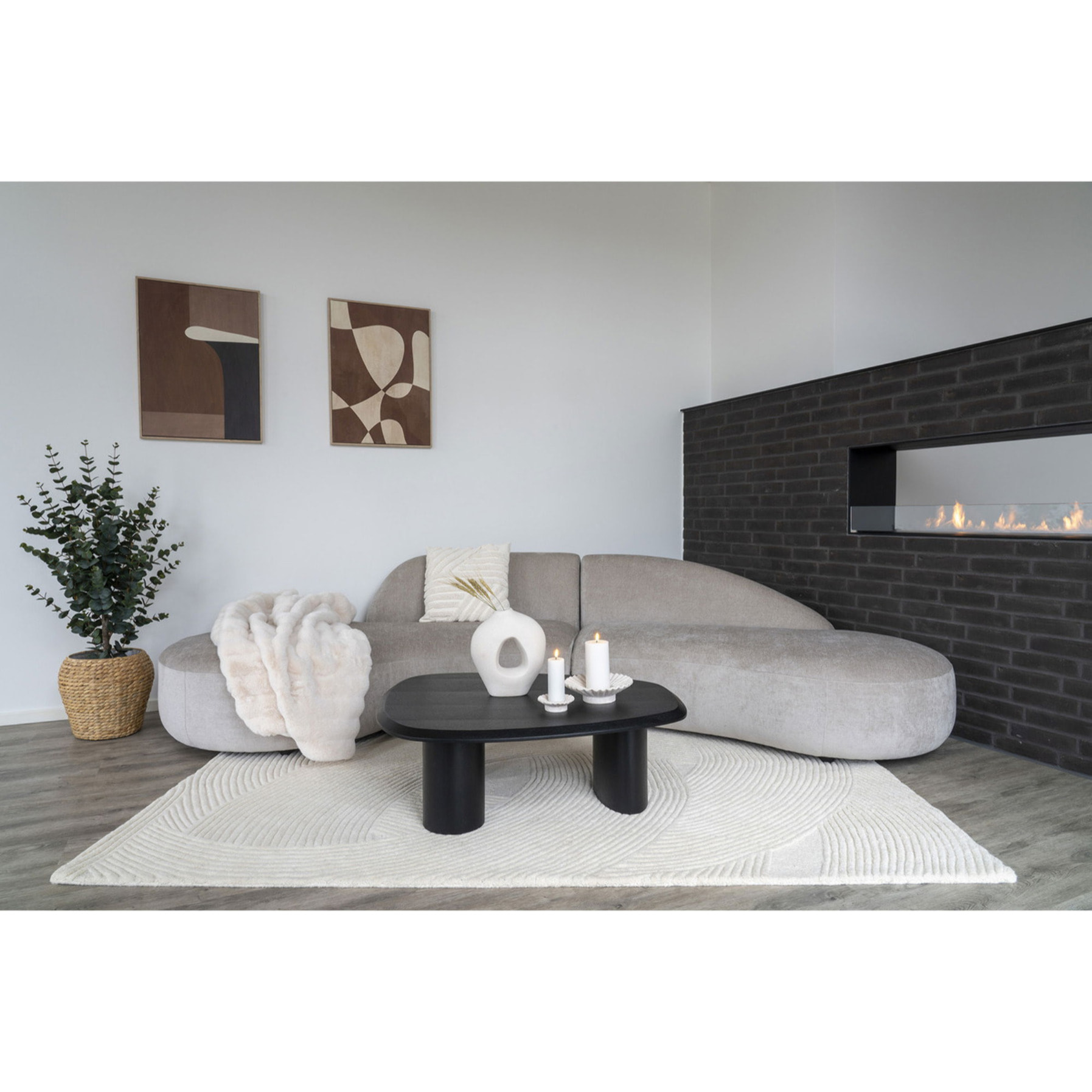 Cuscino Albany bianco 45x45 cm