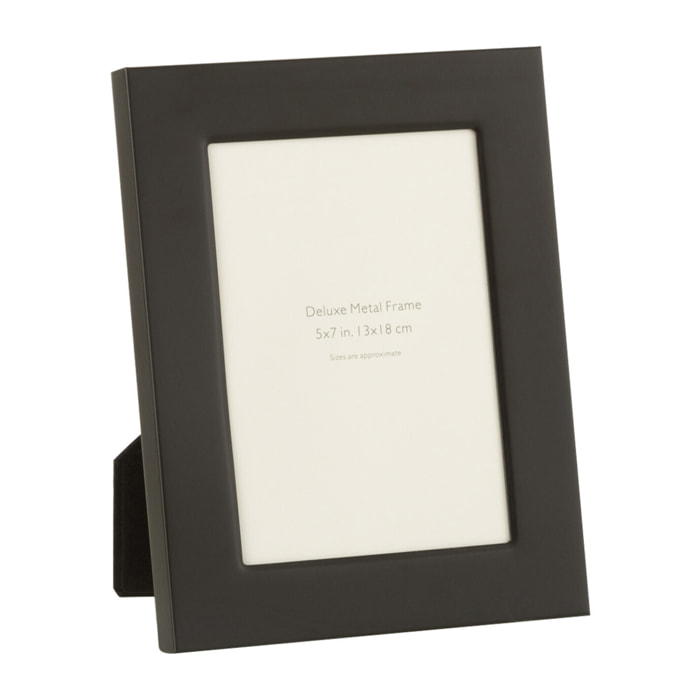 J-Line cadre photo Bord Large - métal - noir - medium - 2 pièces