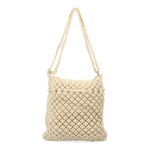 Bolso de hombro para mujer, diseño moderno con un compartimento principal de cremallera