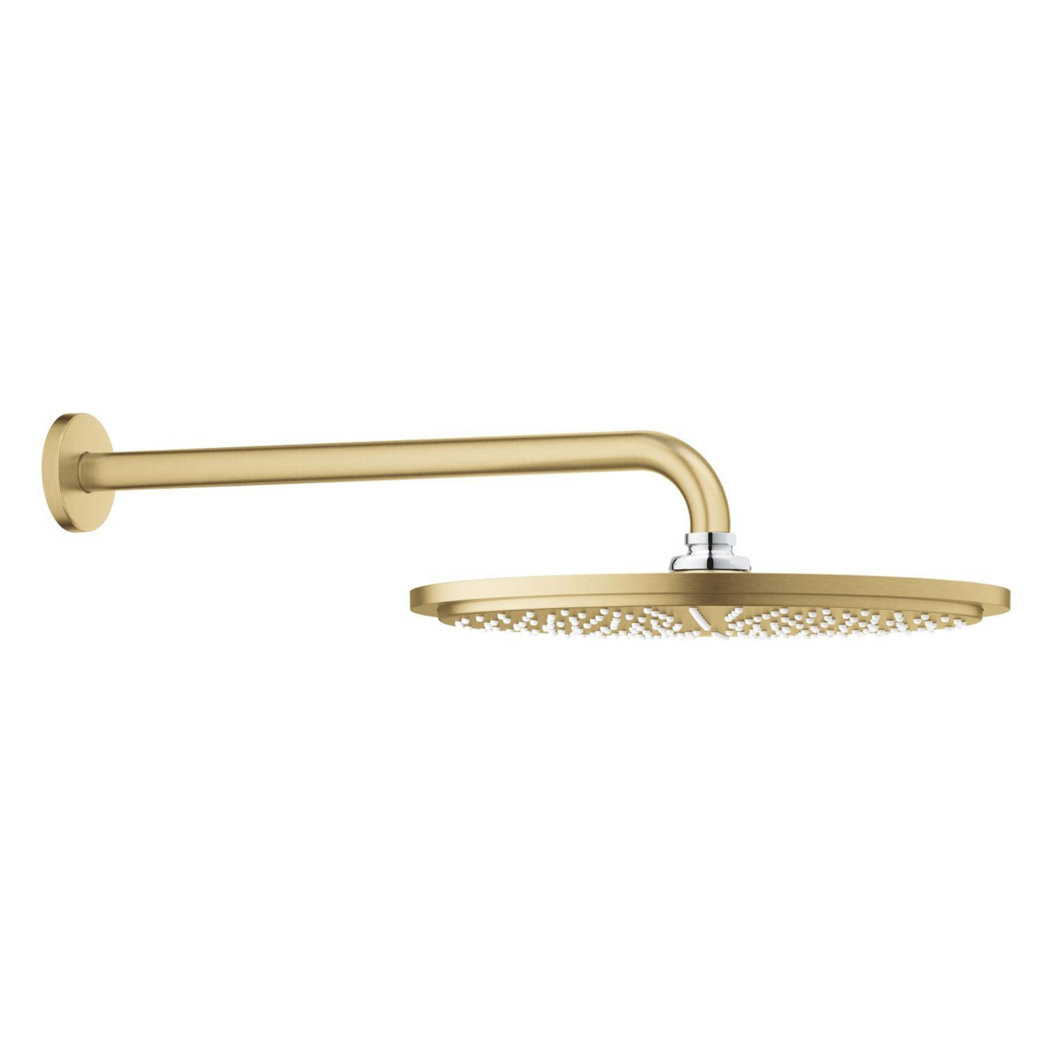 Ensemble douche de tête et bras 380 mm, 1 jet - Cool Sunrise brossé