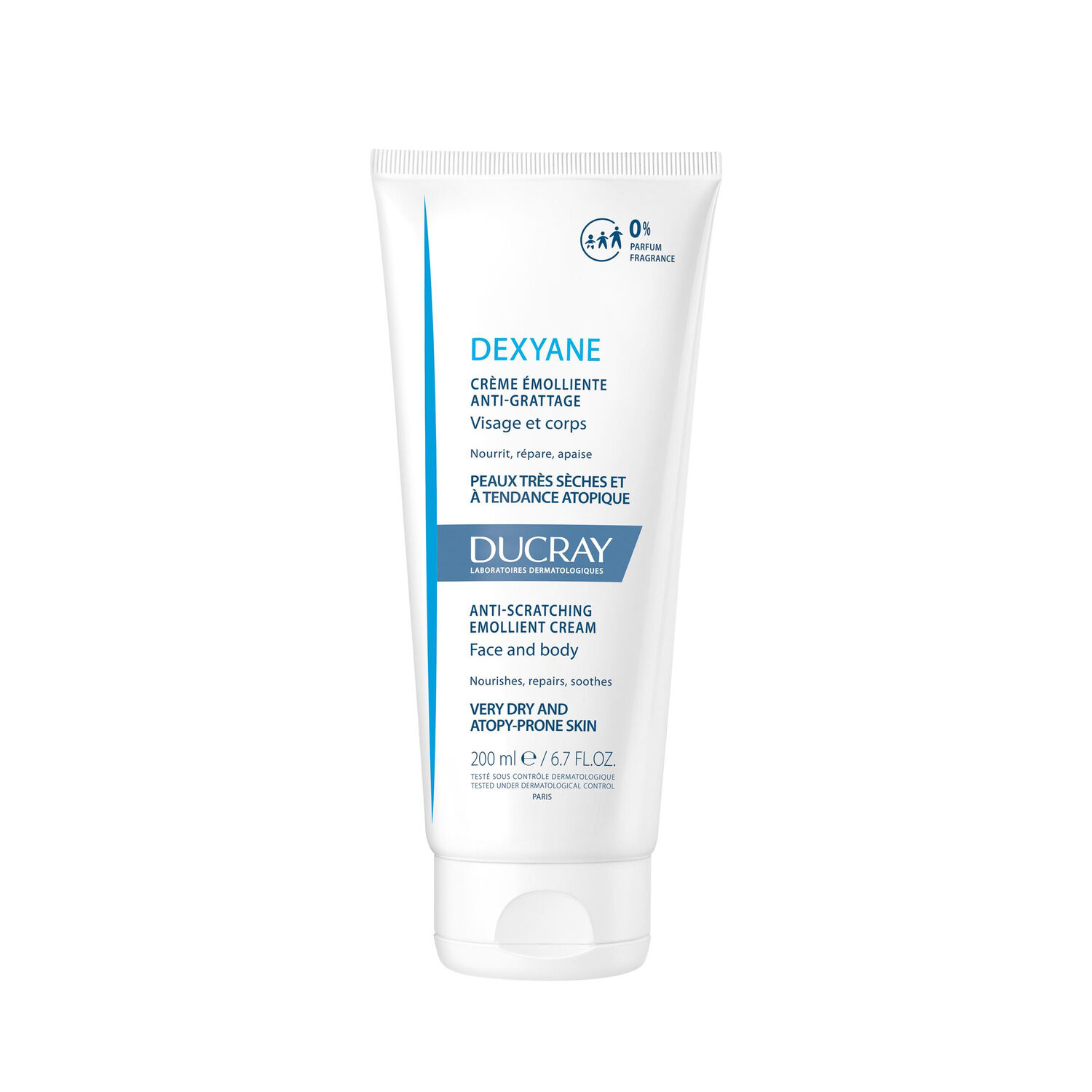Ducray - Dexyane - Crème Émolliente Anti-Grattage Peaux Très Sèches et à Tendance Atopique - Crème Émolliente Anti-Grattage