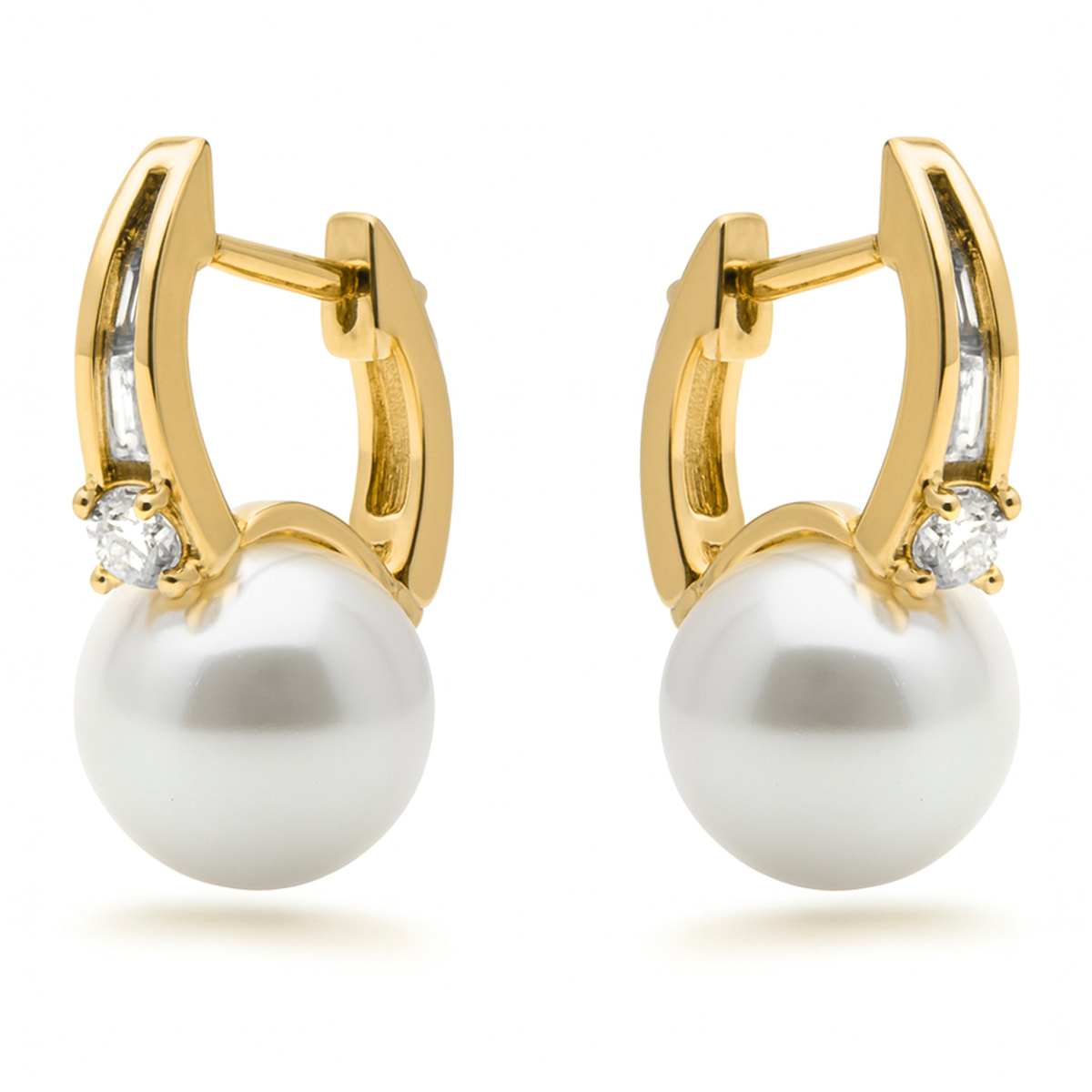 Pendientes Esha acabado oro amarillo 18k