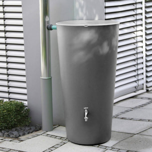Bidón para agua de lluvia rainbowl de 210l color antracita