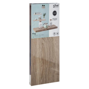 Étagère murale 60cm "Fixy" effet bois naturel