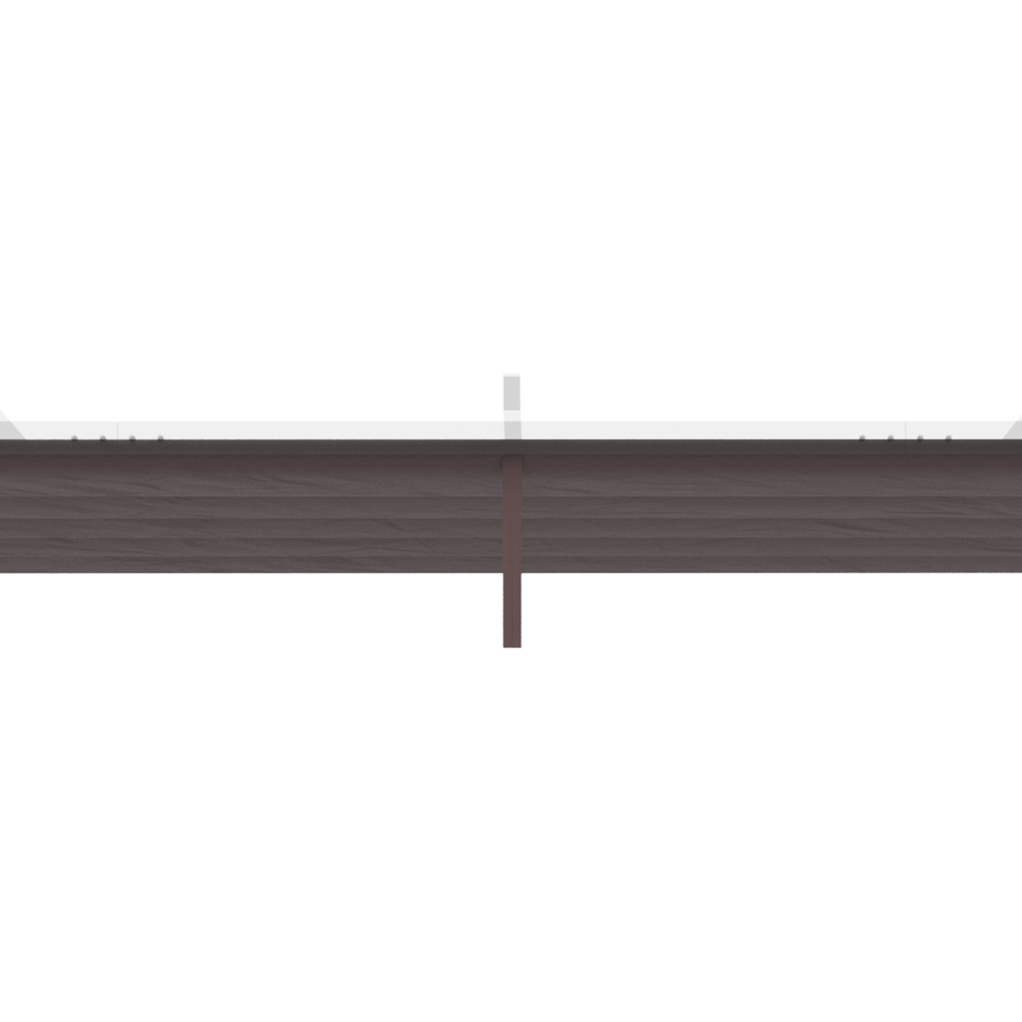 Cubierta para Pá©rgola Retrá¡ctil 3,5x2,5 m Toldo con 10 Orificios de Drenaje Cafá©