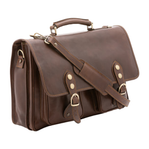 Borsa a mano  unisex In Vera pelle Made in Italy 25x38x10 cm