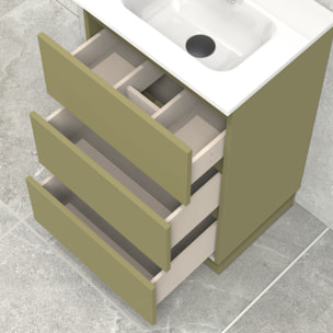 Ensemble de salle de bain IRONA 3C, 50cm, comprend lavabo et miroir